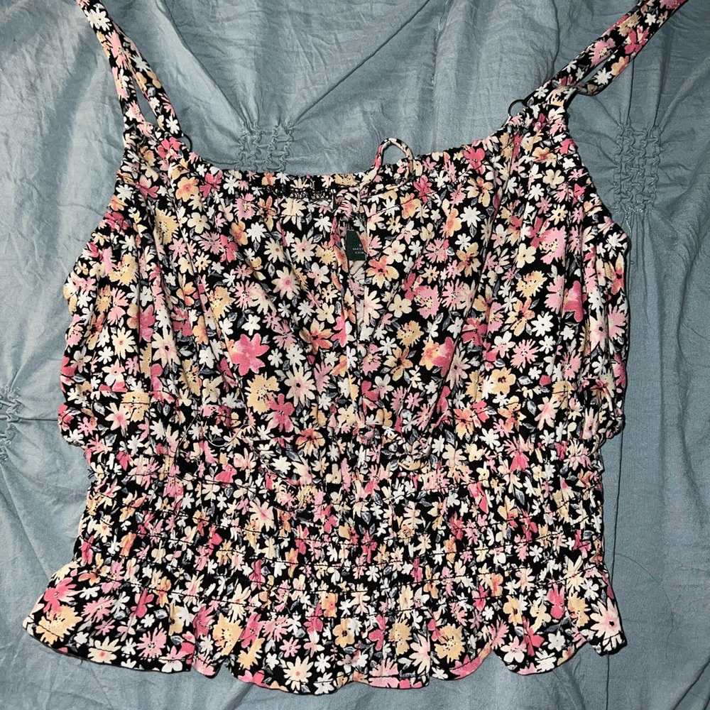 Wild fable floral tank top